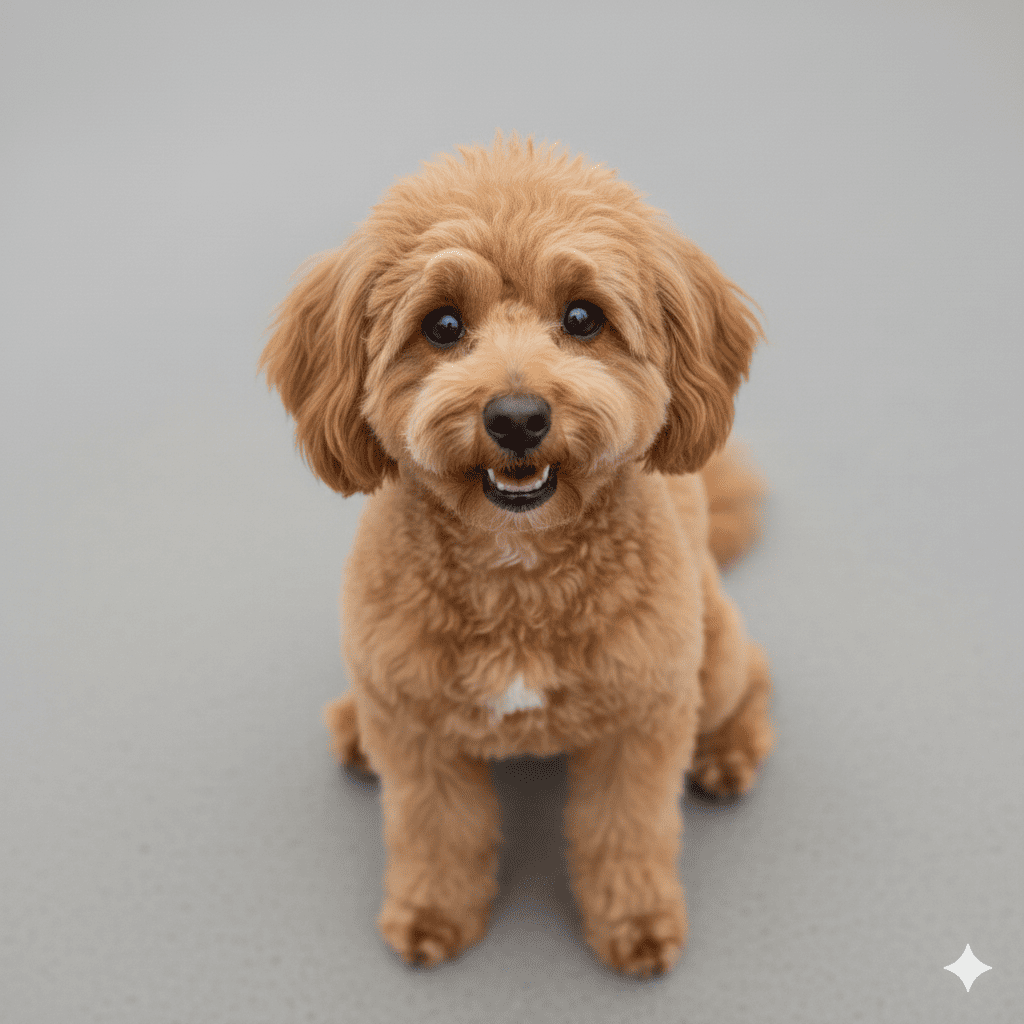 可愛的紅色toypoodle